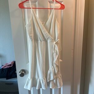 Altar'd State White Ruffle Dress